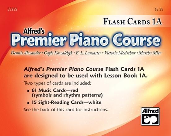Alfred's Premier Piano Course, Flash Cards 1A-Piano & Keyboard-Alfred-Engadine Music