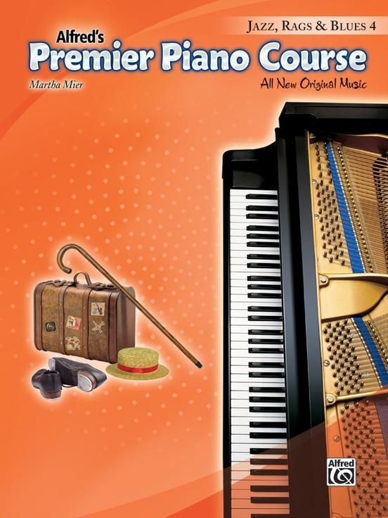 Alfred's Premier Piano Course, Jazz, Rags & Blues 4-Piano & Keyboard-Alfred-Engadine Music