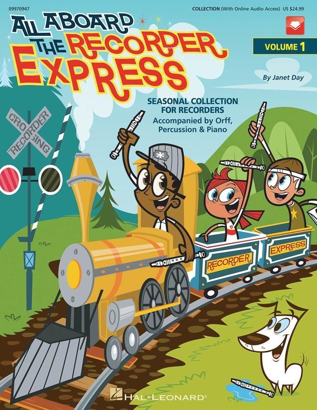 All Aboard The Recorder Express Volume 1-Recorder-Hal Leonard-Engadine Music