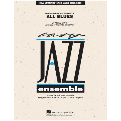 All Blues, Miles Davis Arr. Michael Sweeney Stage Band Chart Grade 2-Stage Band chart-Hal Leonard-Engadine Music