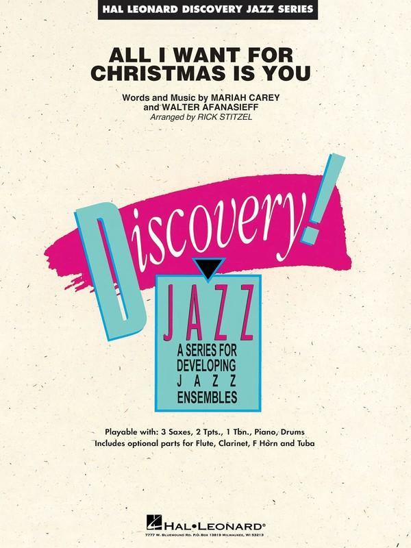 All I Want For Christmas Is You, Arr. Rick Stitzel Stage Band Chart Grade 1.5-Stage Band chart-Hal Leonard-Engadine Music