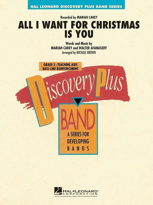 All I Want for Christmas Is You, Arr. Michael Brown Concert Band Grade 2-Concert Band-Hal Leonard-Engadine Music