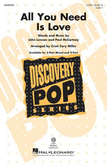 All You Need Is Love, The Beatles Arr. Cristi Cary Miller Choral-Choral-Hal Leonard-2 Part-Engadine Music