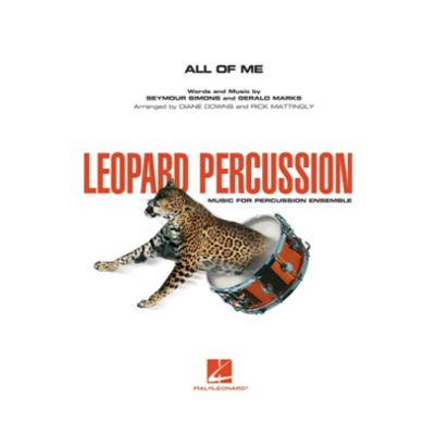 All of Me Arr. Downs, Mattingly Percussion Ensemble Grade 3-Percussion Ensemble-Hal Leonard-Engadine Music