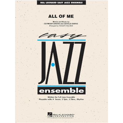 All of Me, Arr. Roger Holmes Stage Band Chart Grade 2-Stage Band chart-Hal Leonard-Engadine Music