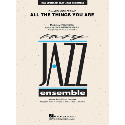 All the Things You Are, Arr. Michael Sweeney Stage Band Chart Grade 2-Stage Band chart-Hal Leonard-Engadine Music