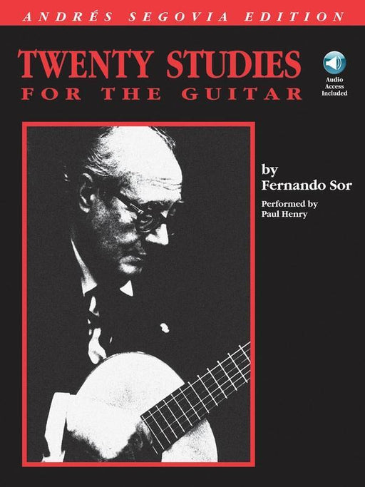 Andres Segovia - 20 Studies for the Guitar, Book & CD-Guitar & Folk-Hal Leonard-Engadine Music