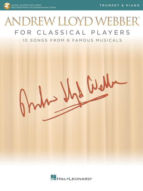Andrew Lloyd Webber for Classical Players - Trumpet/Piano-Brass-Hal Leonard-Engadine Music