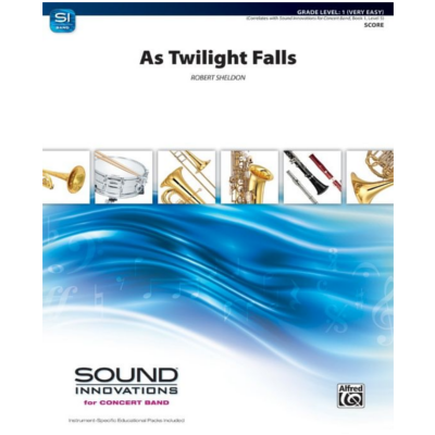 As Twilight Falls, Robert Sheldon Concert Band Chart Grade 1-Concert Band Chart-Alfred-Engadine Music