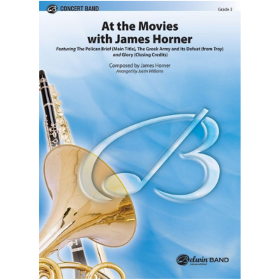 At the Movie with James Horner Arr. Justin Williams Concert Band Chart Grade 3-Concert Band Chart-Alfred-Engadine Music