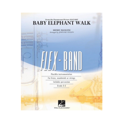 Baby Elephant Walk, Mancini Arr. Johnnie Vinson FlexBand Arrangement Grade 2-3-Flexband Arrangement-Hal Leonard-Engadine Music