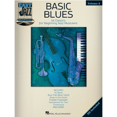 Basic Blues, Easy Jazz Play-Along Volume 4-Jazz-Hal Leonard-Engadine Music