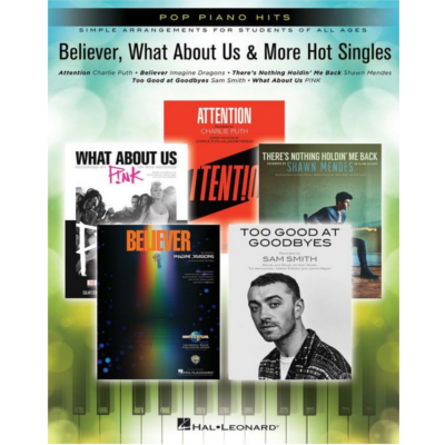 Believer, What About Us & More Hot Singles-Piano & Keyboard-Hal Leonard-Engadine Music