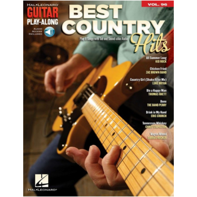Best Country Hits, Guitar Play-Along Volume 96-Guitar & Folk-Hal Leonard-Engadine Music