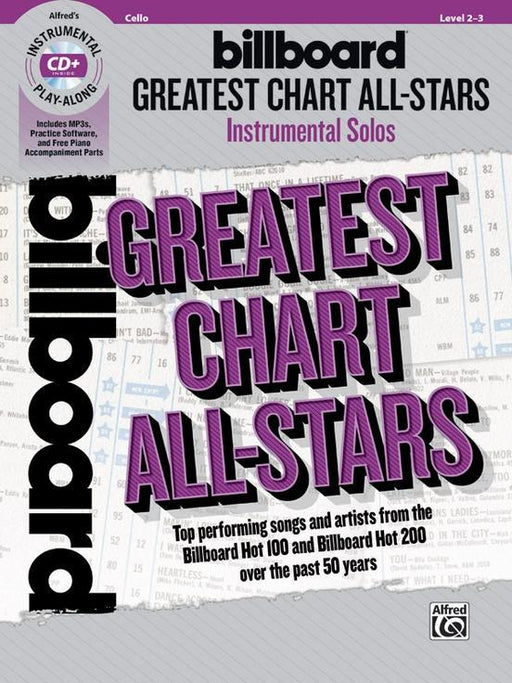 Billboard Greatest Chart All-Stars Instrumental Solos for Strings - Cello Book & CD