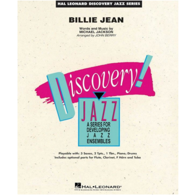 Billie Jean, Jackson Arr. John Berry Stage Band Chart Grade 1.5-Stage Band chart-Hal Leonard-Engadine Music
