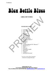 Blew Bottle Blues, Arr. Joan Thorp Concert Band Grade 1.5