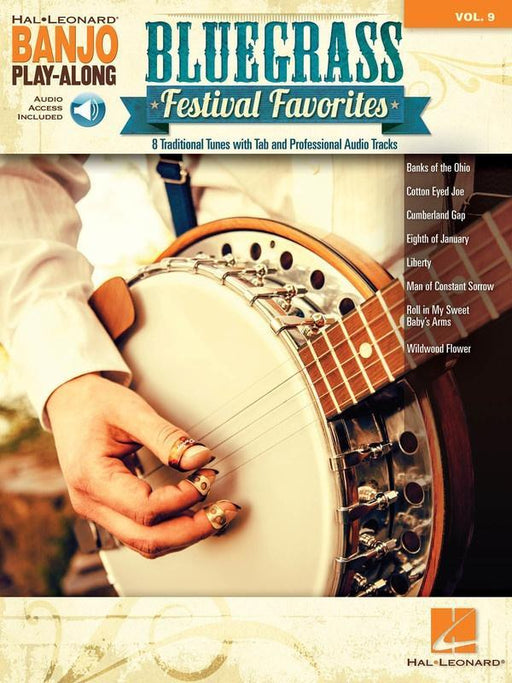 Bluegrass Festival Favorites, Banjo Play-Along Volume 9-Guitar & Folk-Hal Leonard-Engadine Music