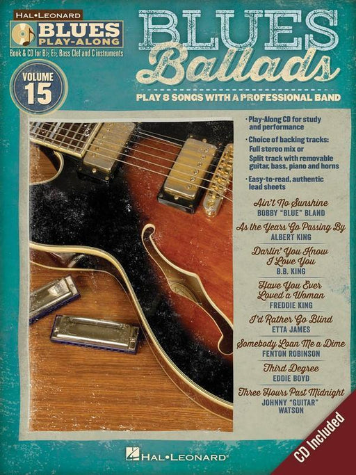 Blues Ballads, Blues Play-Along Volume 15-Jazz-Hal Leonard-Engadine Music