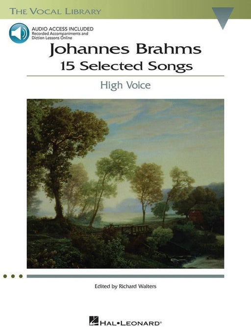 Brahms - 15 Selected Songs, High Voice-Vocal-Hal Leonard-Engadine Music