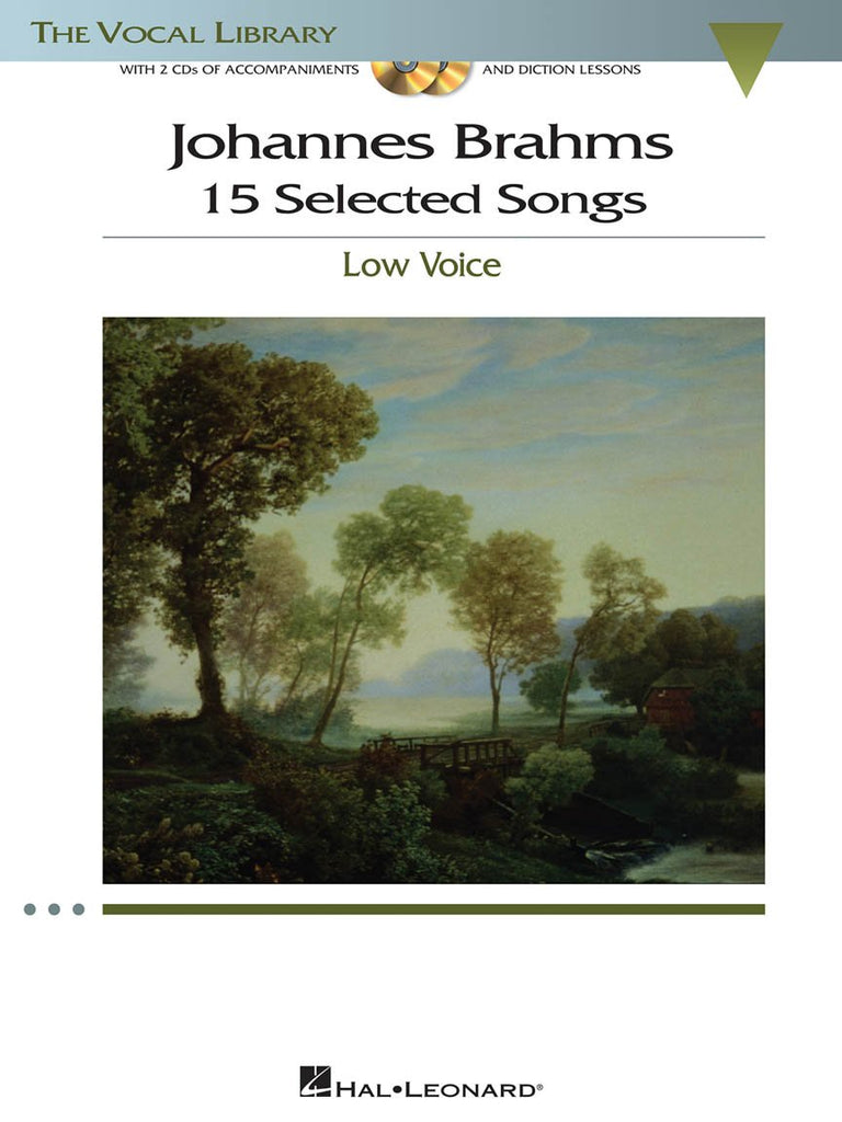 Brahms - 15 Selected Songs, Low Voice-Vocal-Hal Leonard-Engadine Music