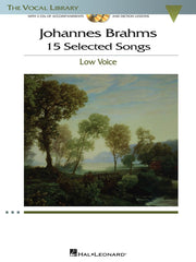 Brahms - 15 Selected Songs, Low Voice-Vocal-Hal Leonard-Engadine Music