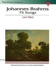 Brahms - 75 Songs, Low Voice-Vocal-Hal Leonard-Engadine Music
