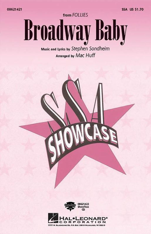 Broadway Baby (from Follies), Stephen Sondheim Arr. Mac Huff Choral Showtrax CD-Choral-Hal Leonard-Engadine Music