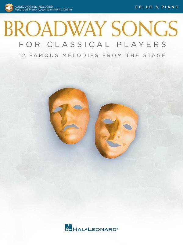 Broadway Songs for Classical Players - Cello and Piano-Strings-Hal Leonard-Engadine Music