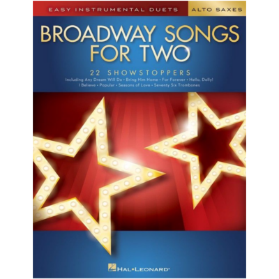 Broadway Songs for Two Alto Saxophones-Woodwind-Hal Leonard-Engadine Music