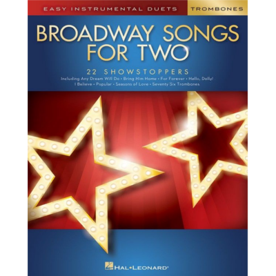 Broadway Songs for Two Trombones-Brass-Hal Leonard-Engadine Music