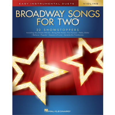Broadway Songs for Two Violins-Strings-Hal Leonard-Engadine Music