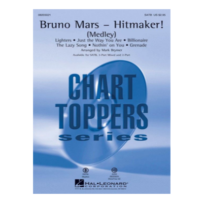 Bruno Mars- Hitmaker! (Medley), Arr. Brymer Choral Showtrax CD-Choral-Hal Leonard-Engadine Music