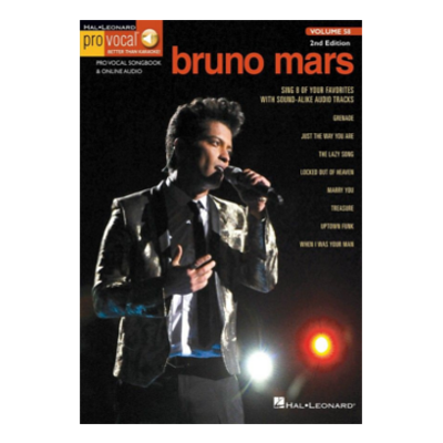 Bruno Mars, Pro Vocal Men's Edition Volume 58-Vocal-Hal Leonard-Engadine Music