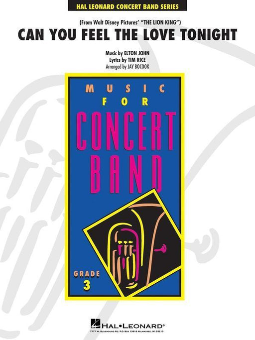 Can You Feel the Love Tonight, Arr. Jay Bocook Concert Band Grade 3-Concert Band-Hal Leonard-Engadine Music
