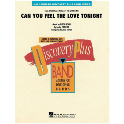 Can You Feel the Love Tonight? Arr. Michael Brown Elton John Concert Band Chart Grade 2-Concert Band Chart-Hal Leonard-Engadine Music