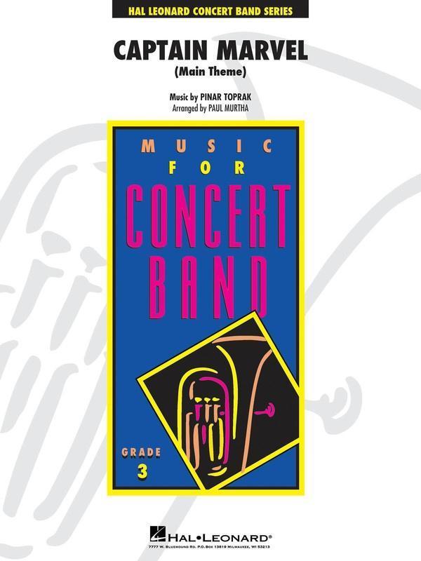 Captain Marvel (Main Theme), Toprak Arr. Paul Murtha Concert Band Grade 3-Concert Band-Hal Leonard-Engadine Music
