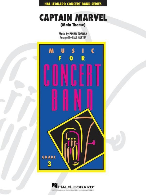 Captain Marvel (Main Theme), Toprak Arr. Paul Murtha Concert Band Grade 3-Concert Band-Hal Leonard-Engadine Music