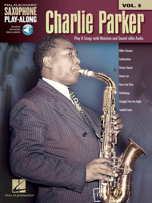 Charlie Parker, Saxophone Play-Along Volume 5-Woodwind-Hal Leonard-Engadine Music