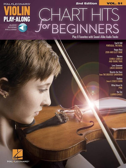 Chart Hits for Beginners, Violin Play-Along Volume 51-strings-Hal Leonard-Engadine Music