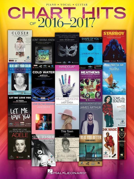 Chart Hits of 2016-2017-Songbooks-Hal Leonard-Engadine Music
