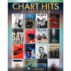 Chart Hits of 2017-2018, Easy Piano-Easy Piano-Hal Leonard-Engadine Music