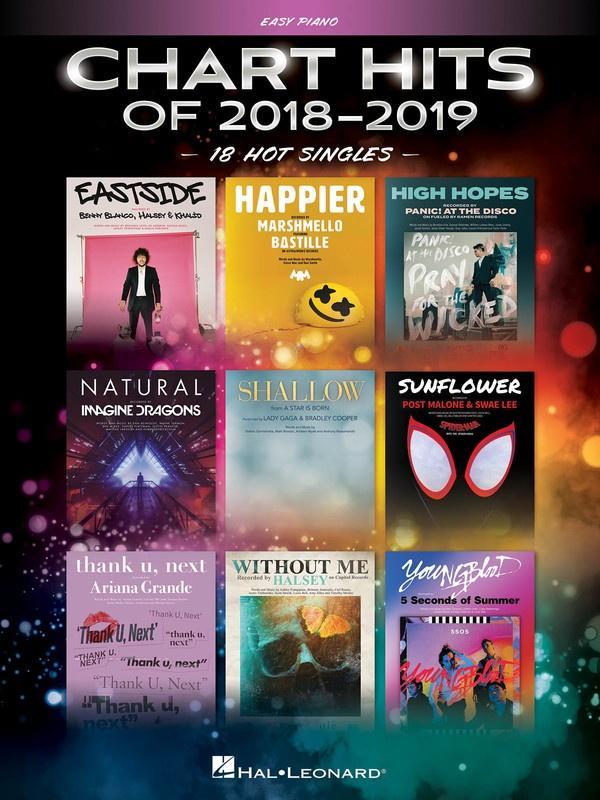 Chart Hits of 2018-2019 - Easy Piano-Piano & Keyboard-Hal Leonard-Engadine Music