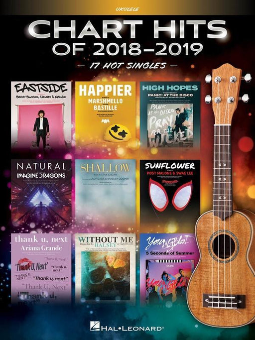 Chart Hits of 2018-2019 for Ukulele-Guitar & Folk-Hal Leonard-Engadine Music