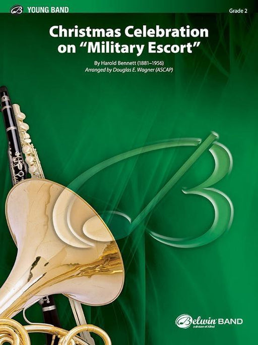 Christmas Celebration on "Military Escort", Arr. Douglas E. Wagner Concert Band Grade 2-Concert Band-Alfred-Engadine Music