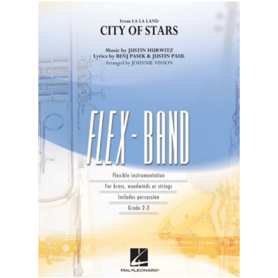 City of Stars (from La La Land) Arr. Johnnie Vinson Flexband Arrangement Grade 2-3-Flexband Arrangement-Hal Leonard-Engadine Music