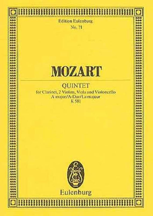 Clarinet Quintet A major K 581-Ensemble-Hal Leonard-Engadine Music