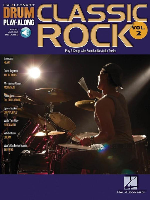 Classic Rock, Drum Play-Along Volume 2-Percussion-Hal Leonard-Engadine Music