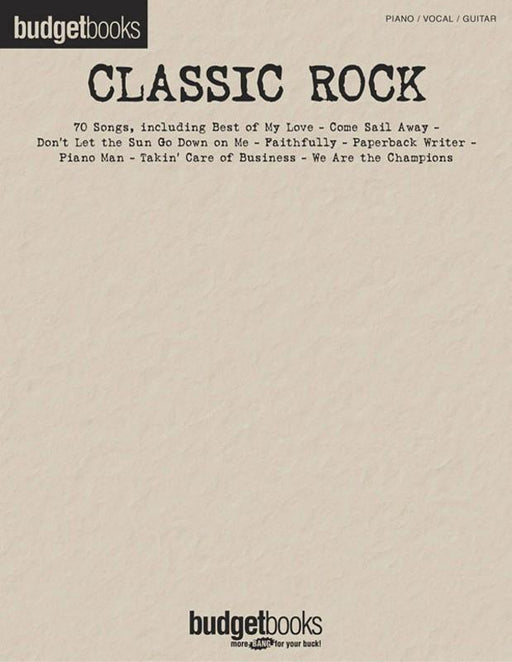 Classic Rock, Piano Vocal & Guitar-Piano Vocal & Guitar-Hal Leonard-Engadine Music
