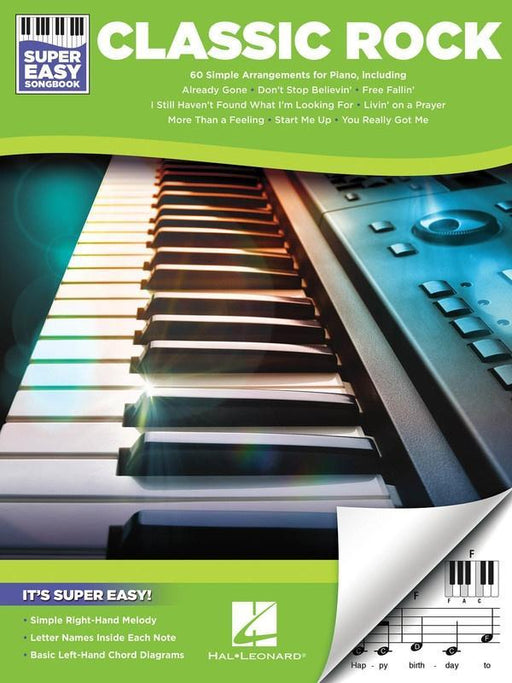 Classic Rock - Super Easy Songbook, Piano